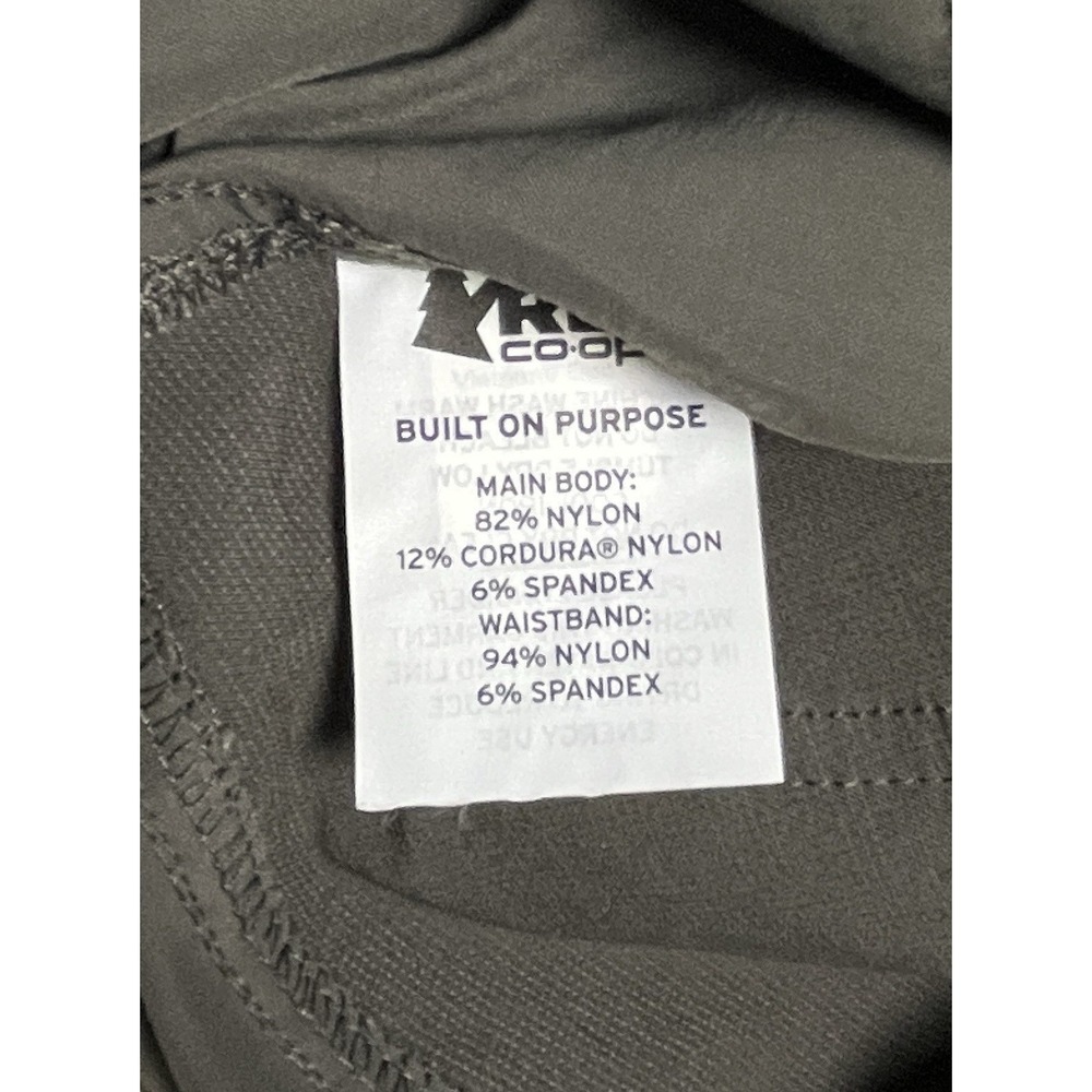 REI Co-op Women's Hiking Trail Shorts Olive Green Mid Rise Size 14 Outdoors - Picture 10 of 12